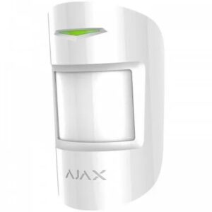 Détecteur combiné PIR et bris de vitre sans fil Ajax CombiProtect - Certifié Grade 2 (Blanc)